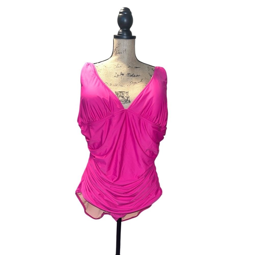 J. Crew Pink Women's One Piece Swimsuit - Picture 5 of 11